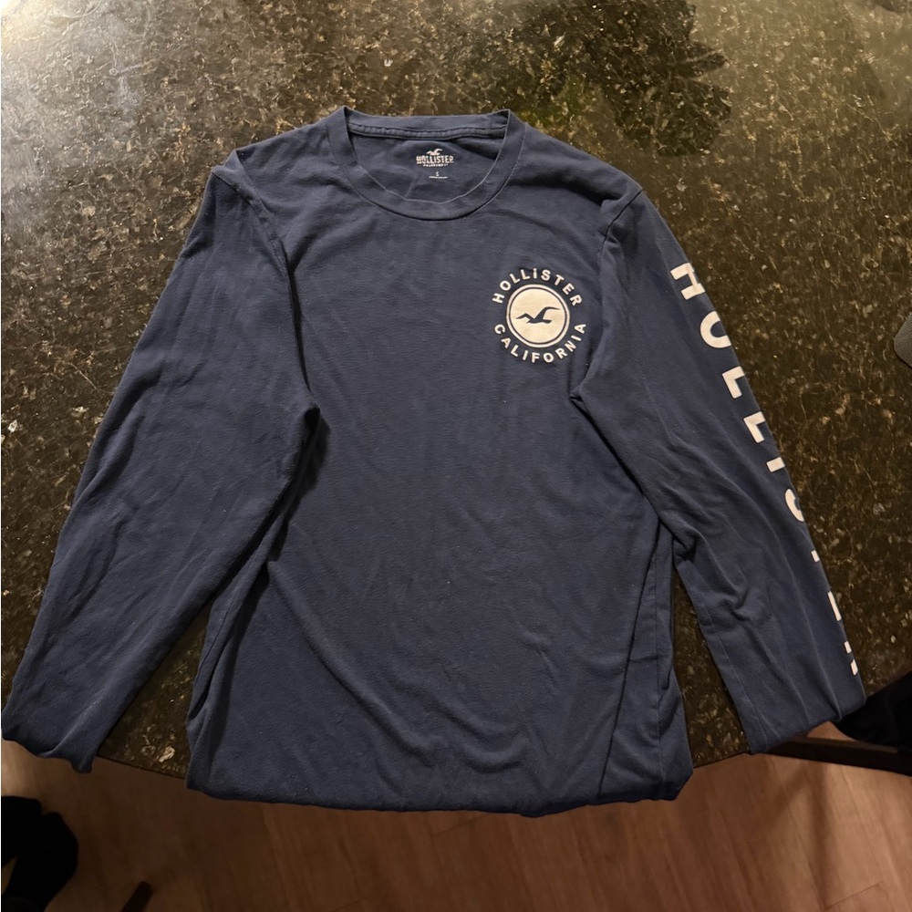 Hollister Navy Long Sleeve Tee